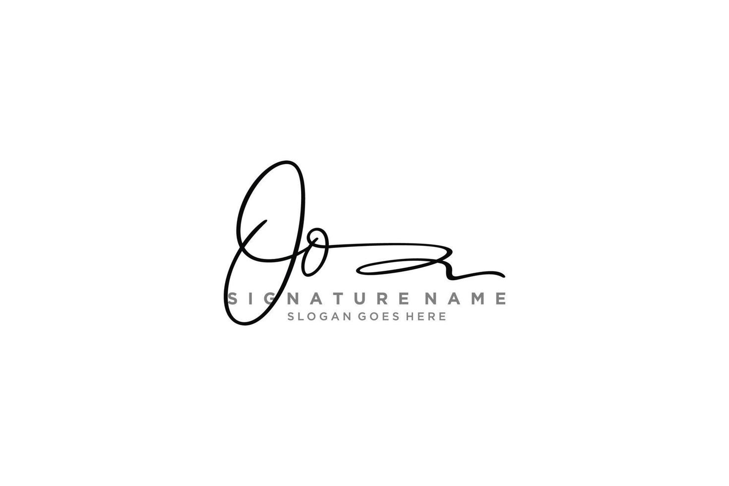 Initial OO Letter Signature Logo Template elegant design logo Sign Symbol template vector icon