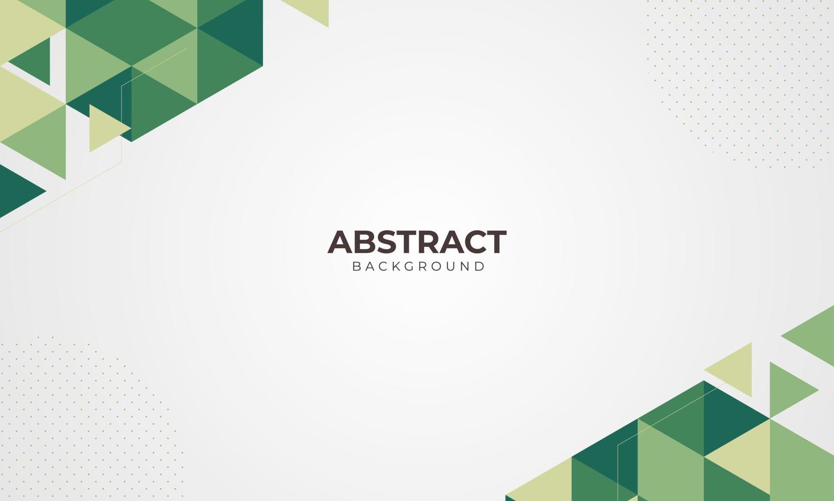 Abstract Green Triangle Hexagonal geometric Modern Futuristic background, for presentation business template vector