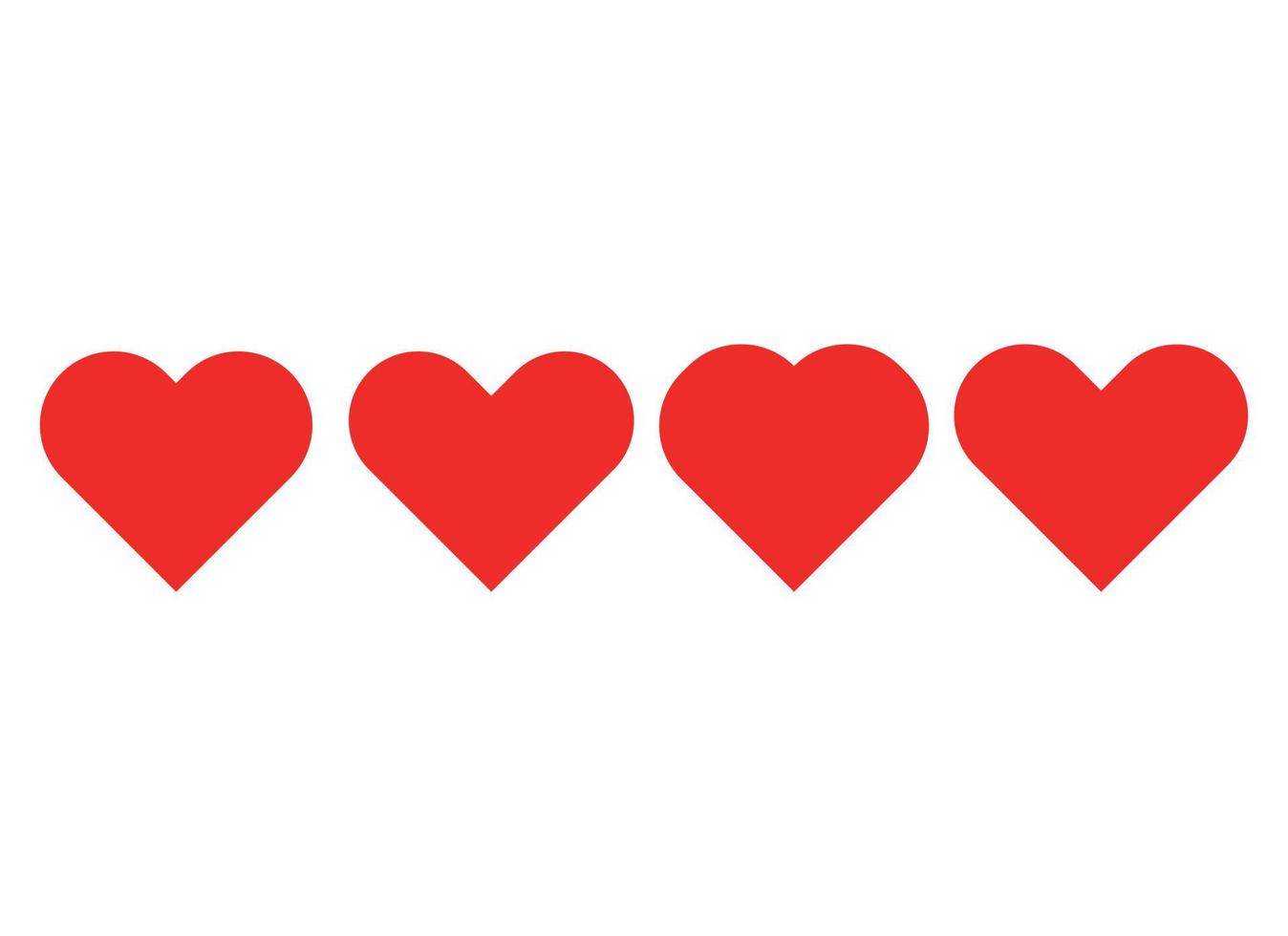 heart line vector design illustration isolated on white background