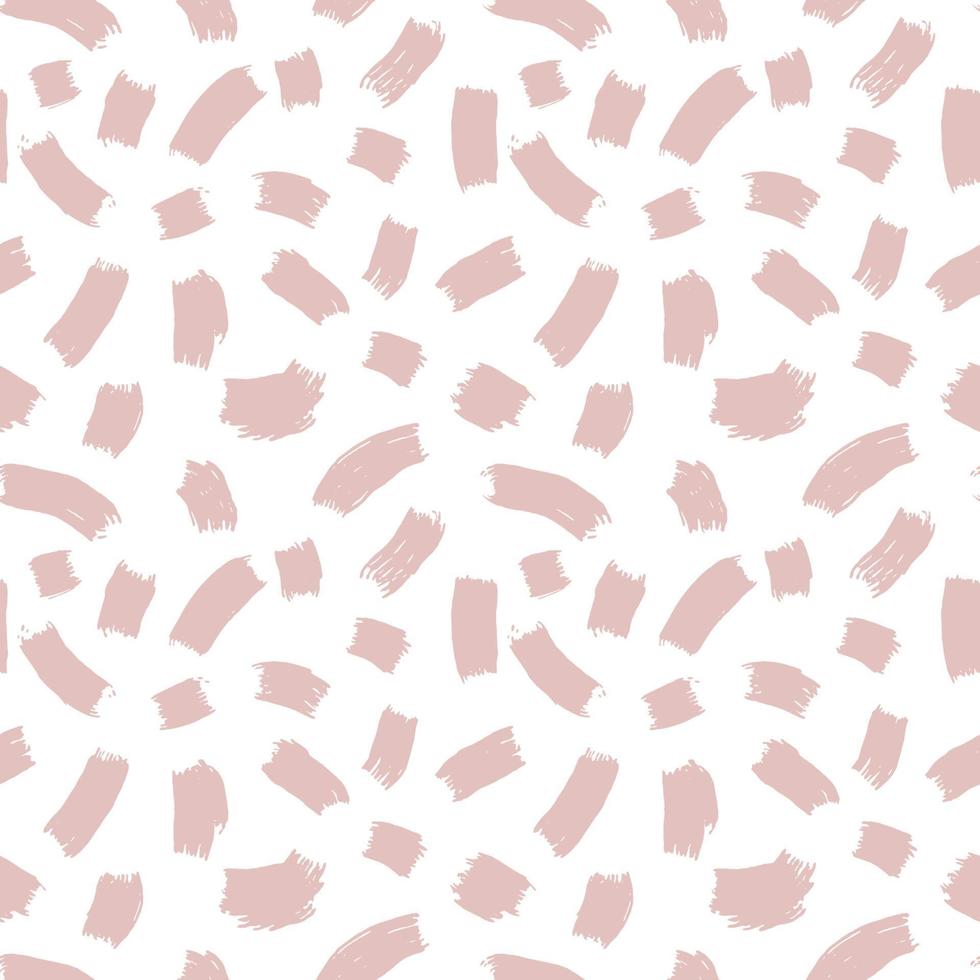 Simple seamless vector pattern with pink strokes on a white background. Seamless pattern for fabrics, wrapping paper, textures