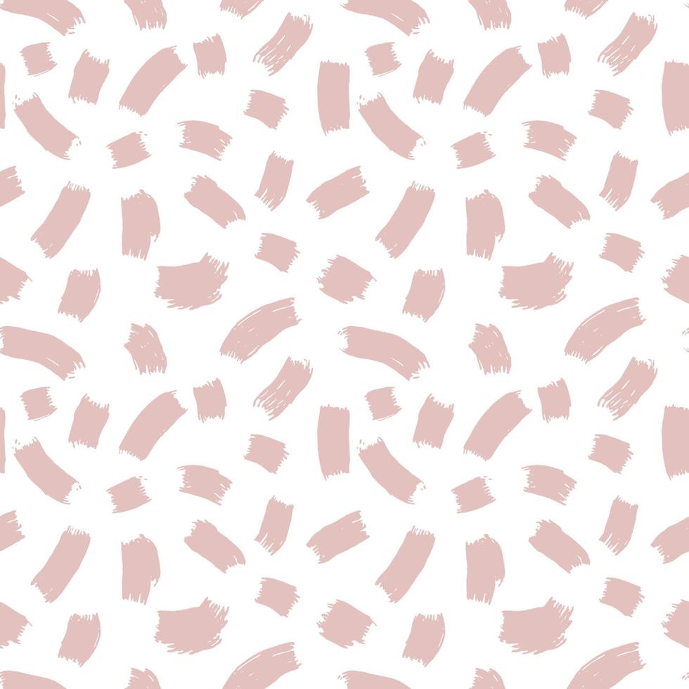 Simple seamless vector pattern with pink strokes on a white background. Seamless pattern for fabrics, wrapping paper, textures