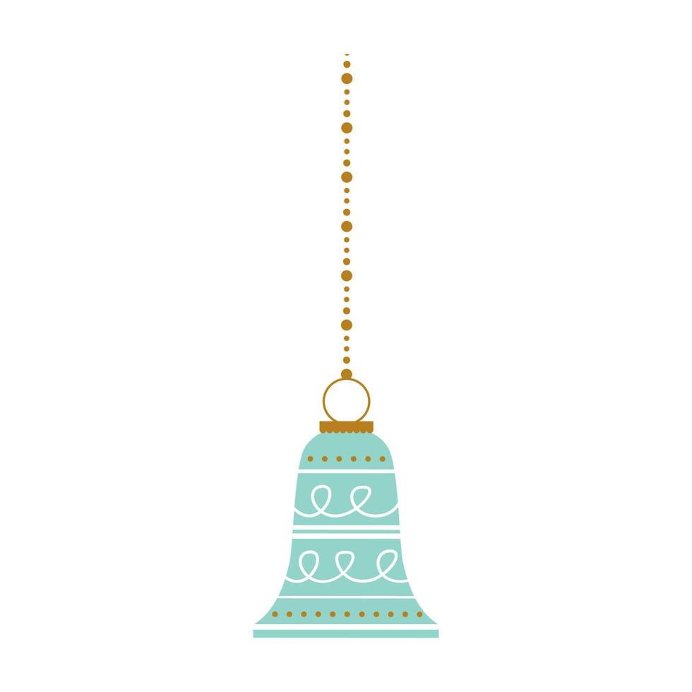 Christmas decorations bell 1 vector