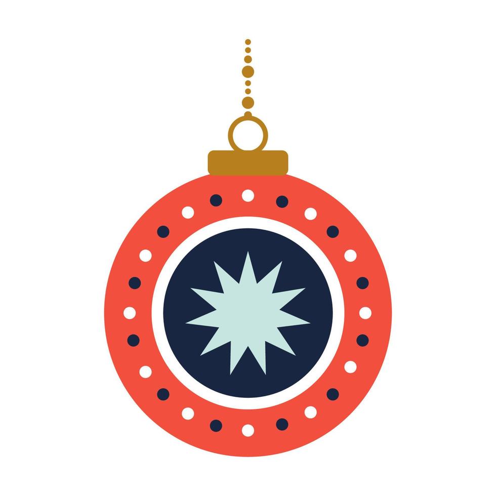 Christmas decorations ball 8 vector