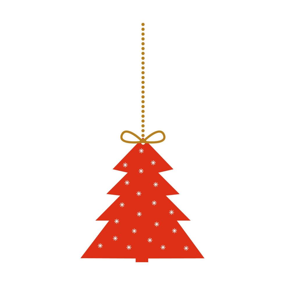 Christmas decorations tree vector