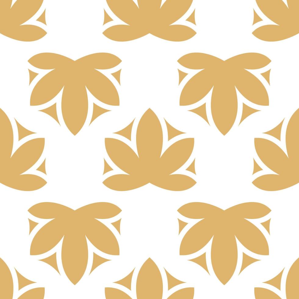 Seamless vintage pattern with yellow leaves illustration. Vector textured floral design. Web page background.