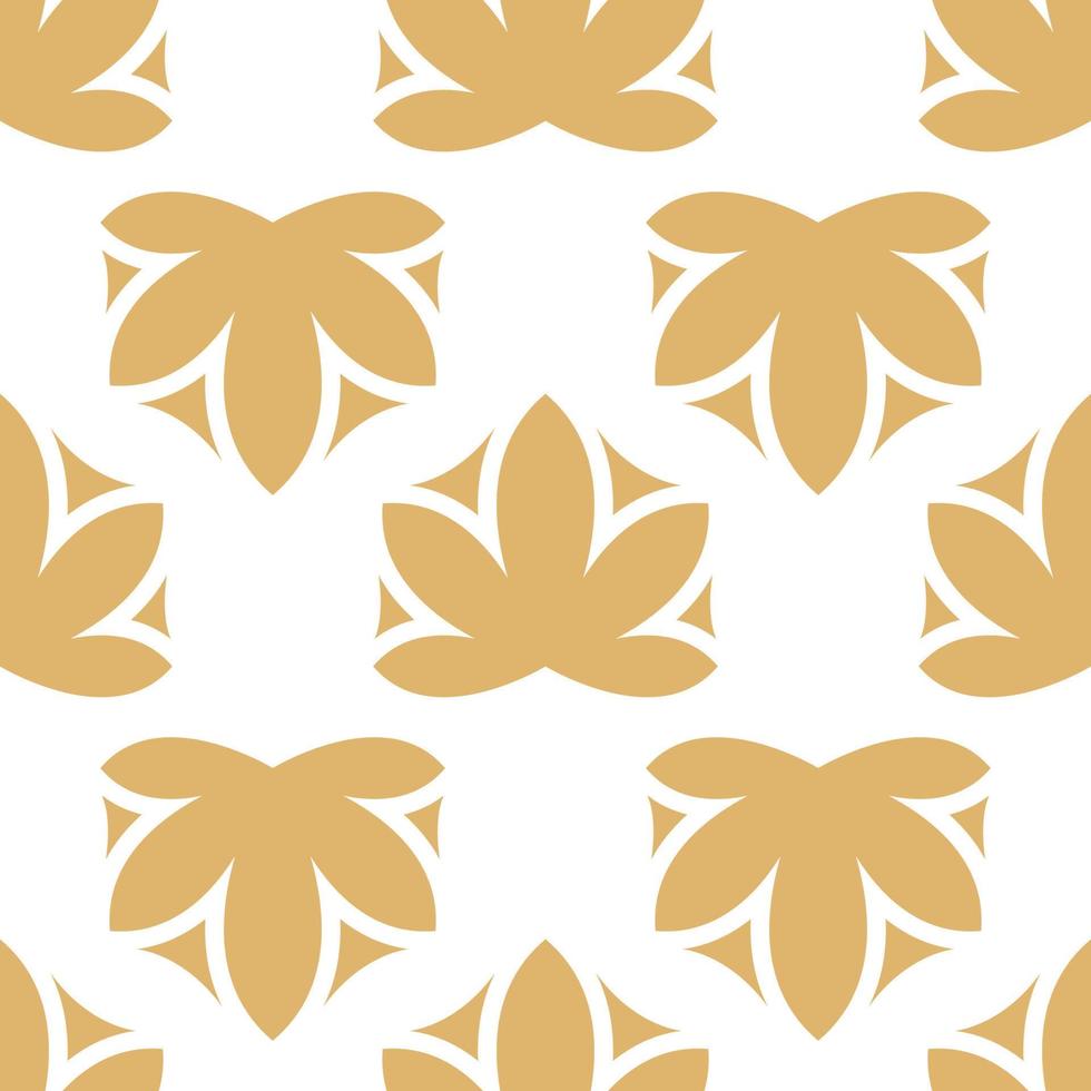 Seamless vintage pattern with yellow leaves illustration. Vector textured floral design. Web page background.