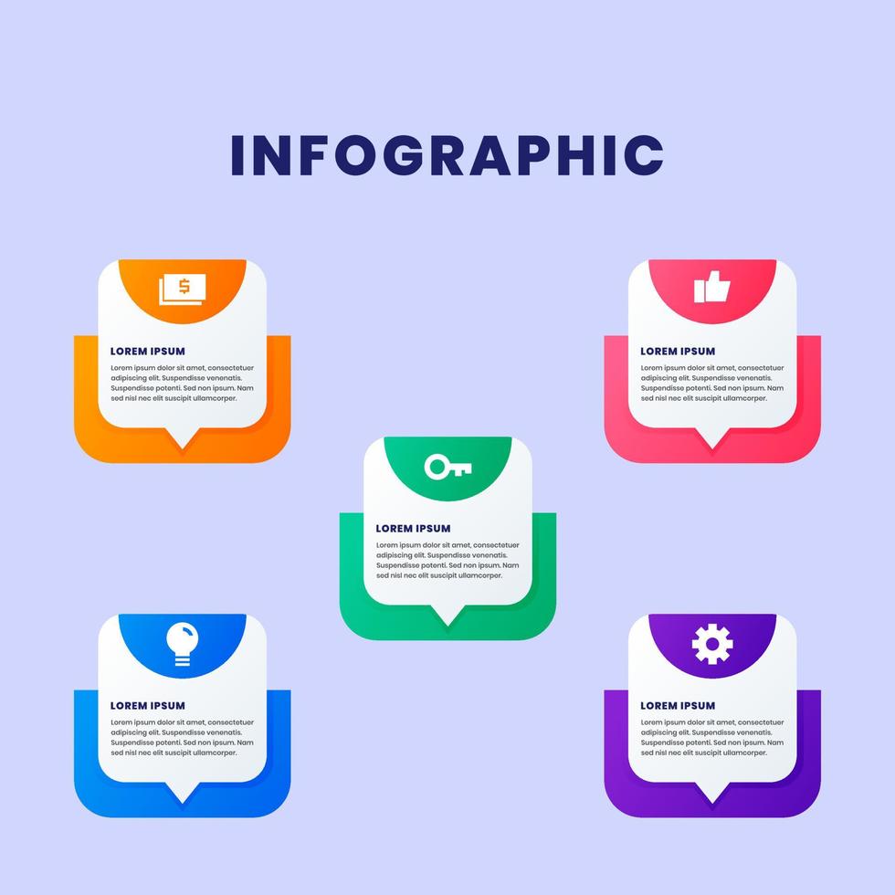 visualización de datos comerciales. diagrama del proceso. elementos abstractos de gráfico, diagrama con pasos, opciones, partes o procesos. plantilla de negocio vectorial para presentación. concepto creativo para infografía. vector