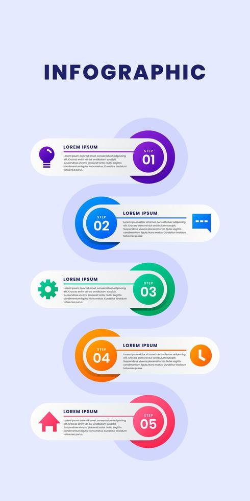 Vector Graphic of Timeline Infographics Design. with modern purple, blue, orange, and pink color scheme. Perfect for you use