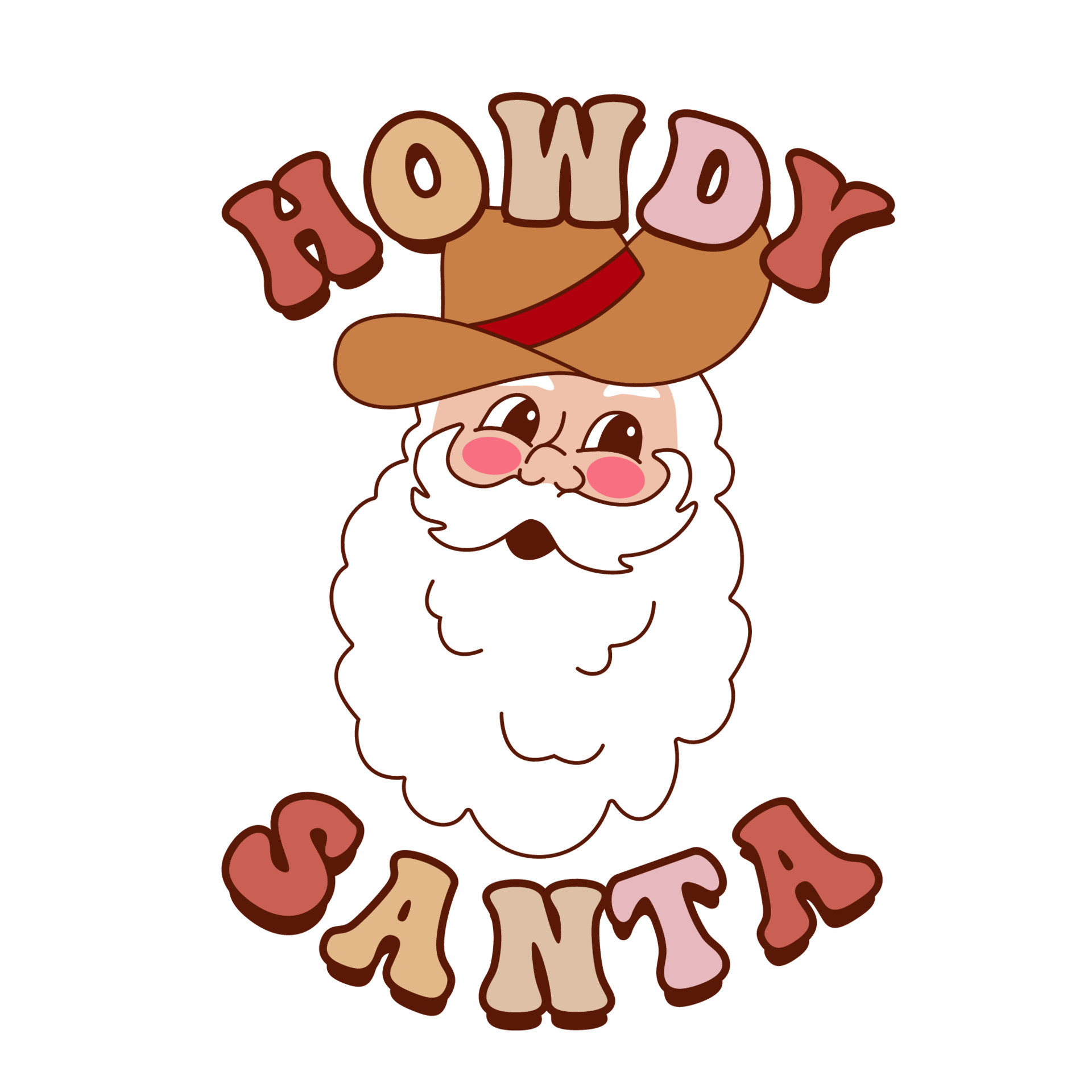 Cowboy Santa Clip Art