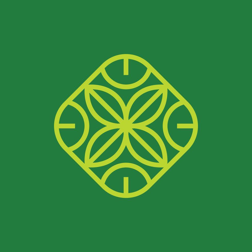 Ambigram Leaf Logo vector