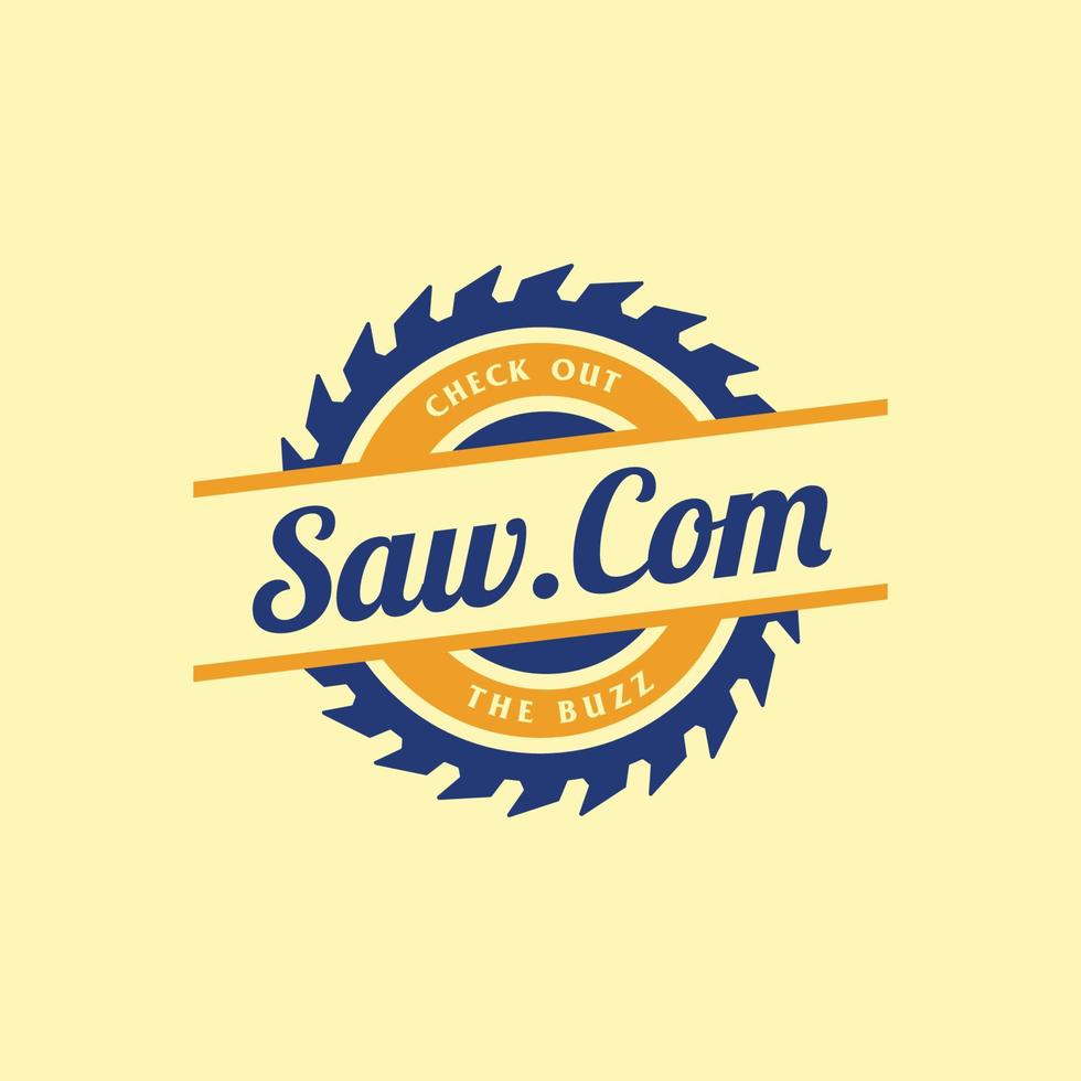 Saw Logo Design Vector