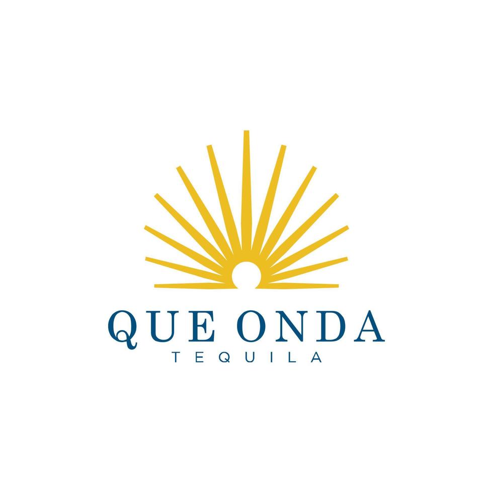 Sun Landmark Logo Vector