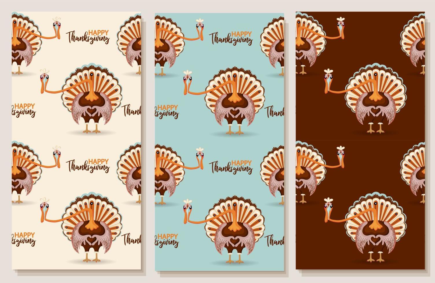 Thanksgiving day seamless pattern. Thanksgiving day pattern with turkey. Wrapping paper, holiday textile design with turkey. vector