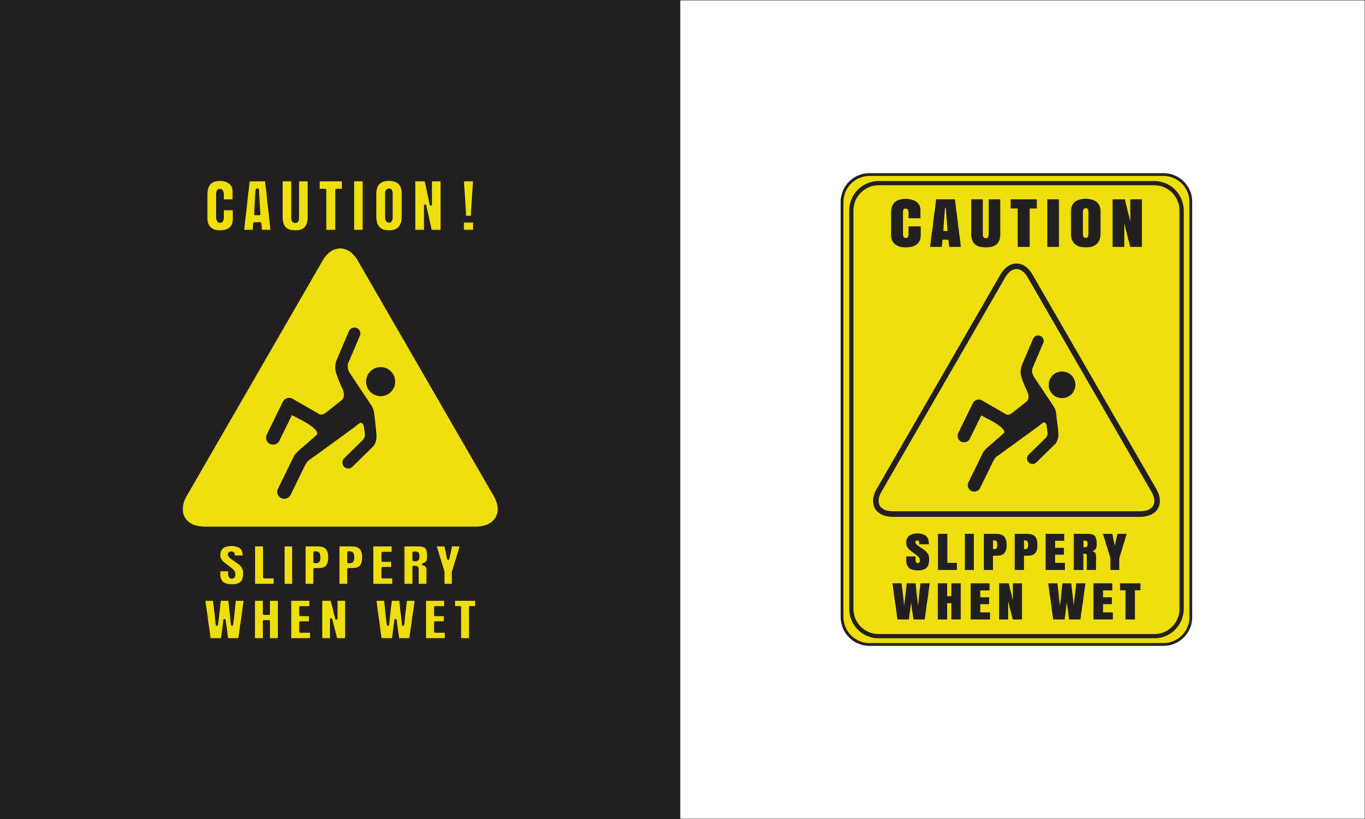 wet floor sign icon. wet floor symbol with background. 12890376 Vector