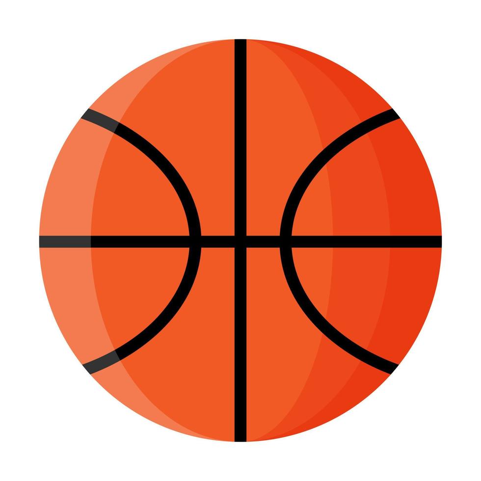 pelota de baloncesto naranja. Equipamiento deportivo de baloncesto 3x3. juegos de verano vector