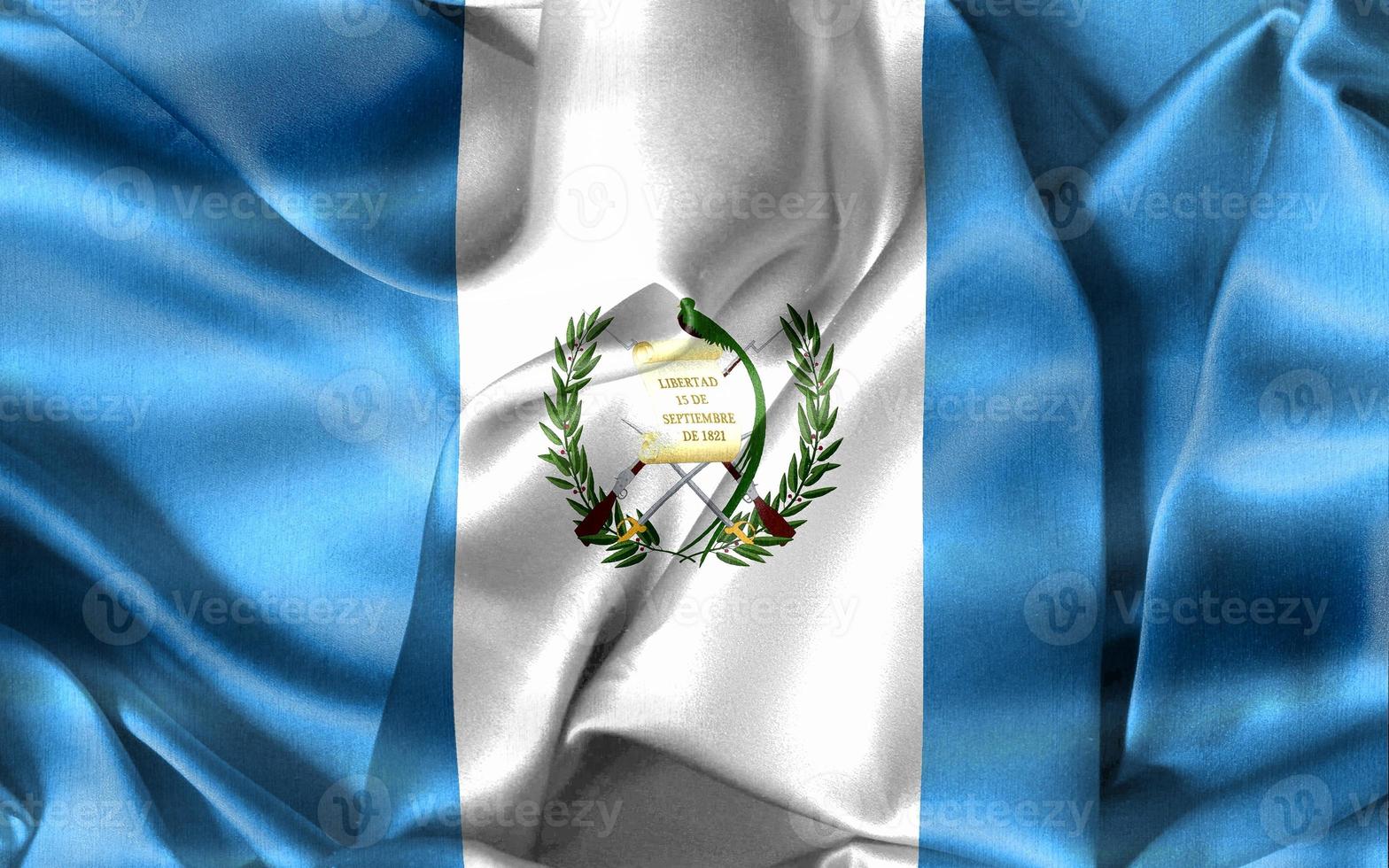 Guatemala flag - realistic waving fabric flag photo