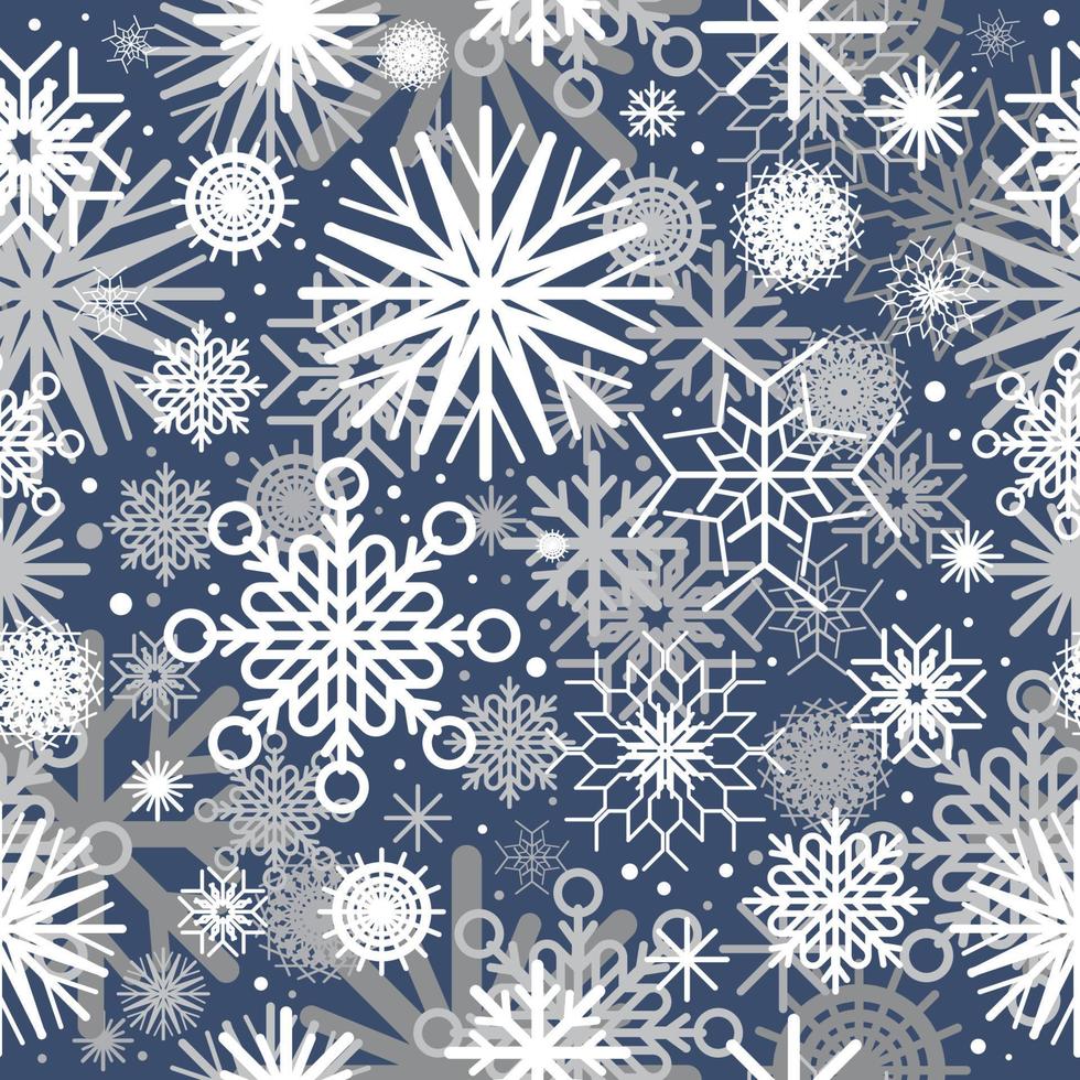 Snowflake Background Seamless Patterns vector