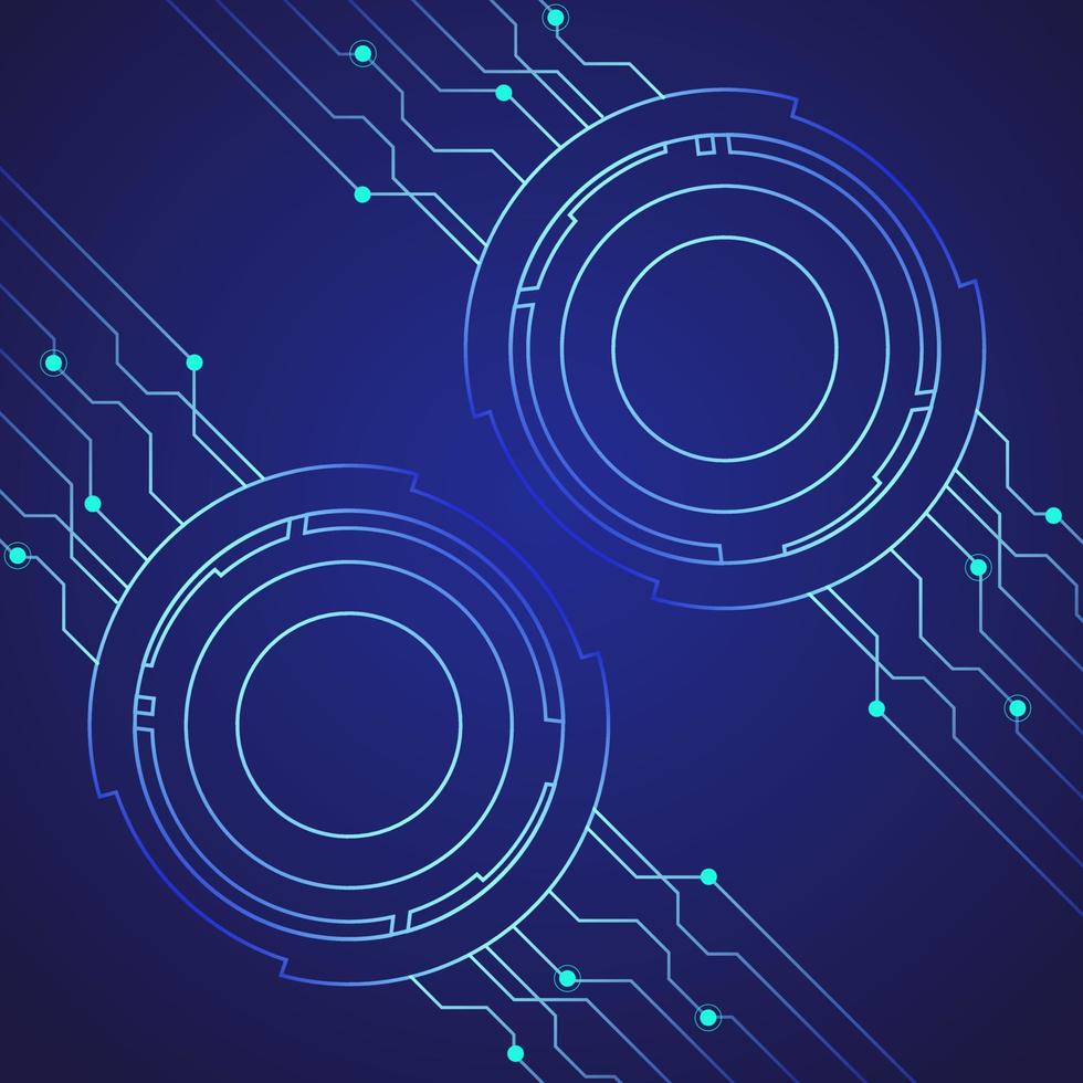 Abstract technology background template design vector