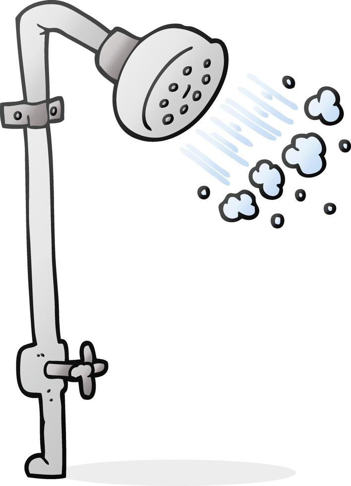 doodle character cartoon shower vector