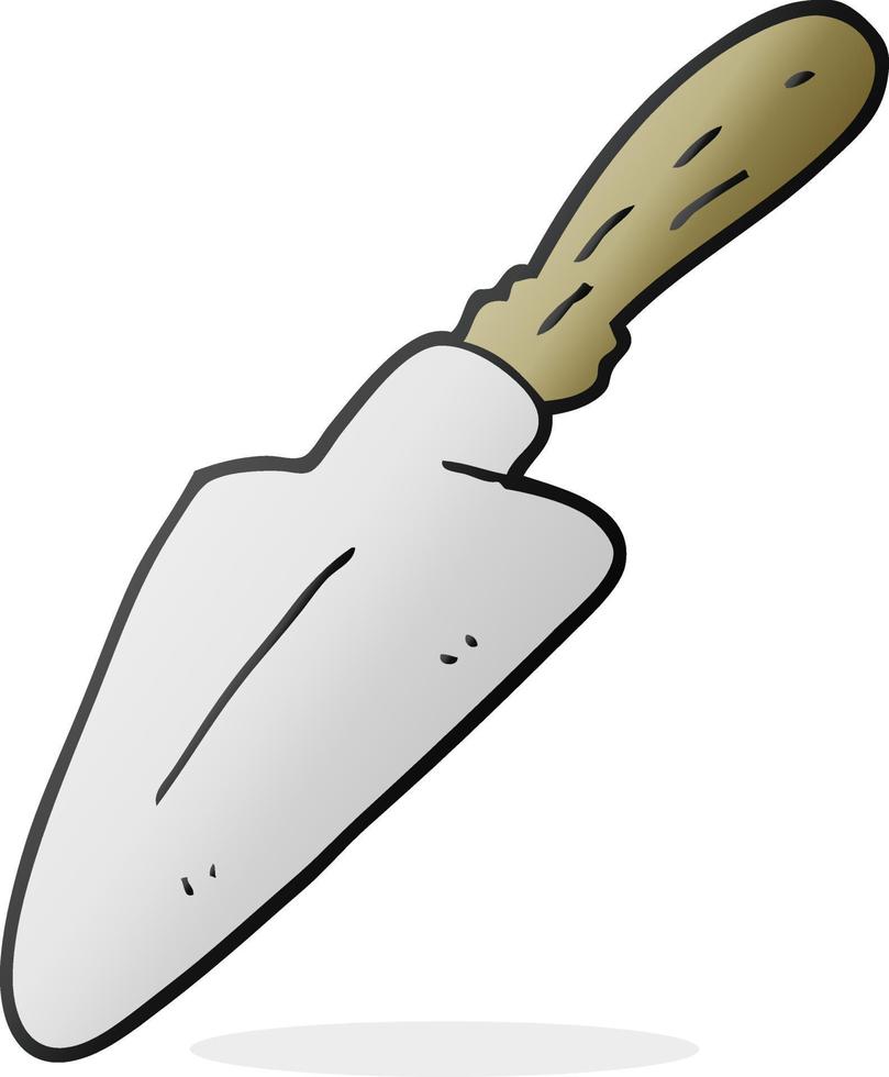 doodle character cartoon trowel vector