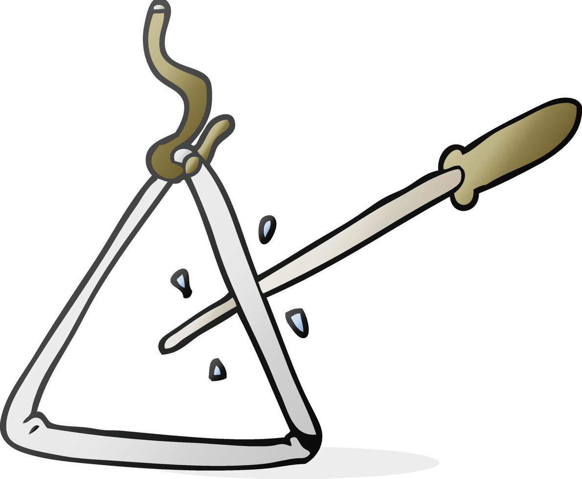 doodle character cartoon triangle vector