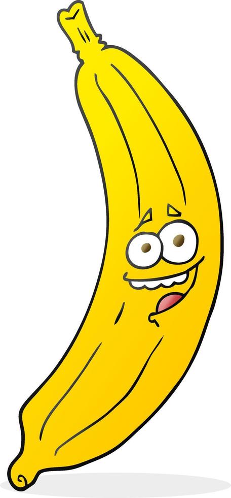 doodle character cartoon banana vector