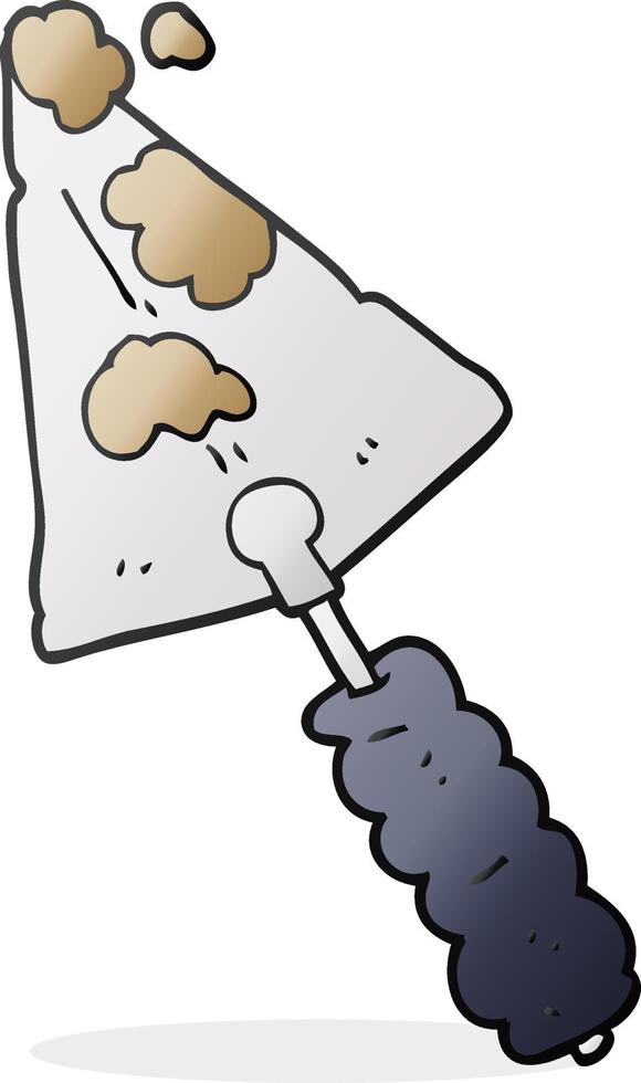 doodle character cartoon trowel vector