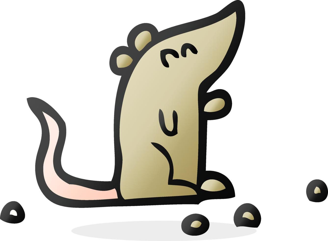 doodle character cartoon mouse vector