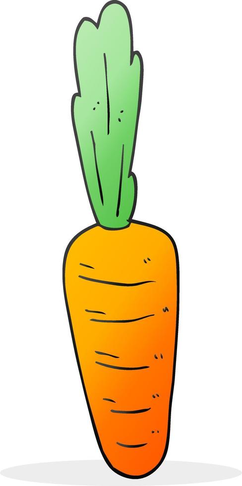 doodle character cartoon carrot vector