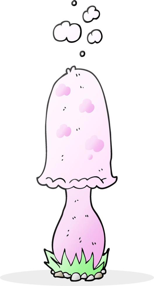 doodle character cartoon toadstool vector