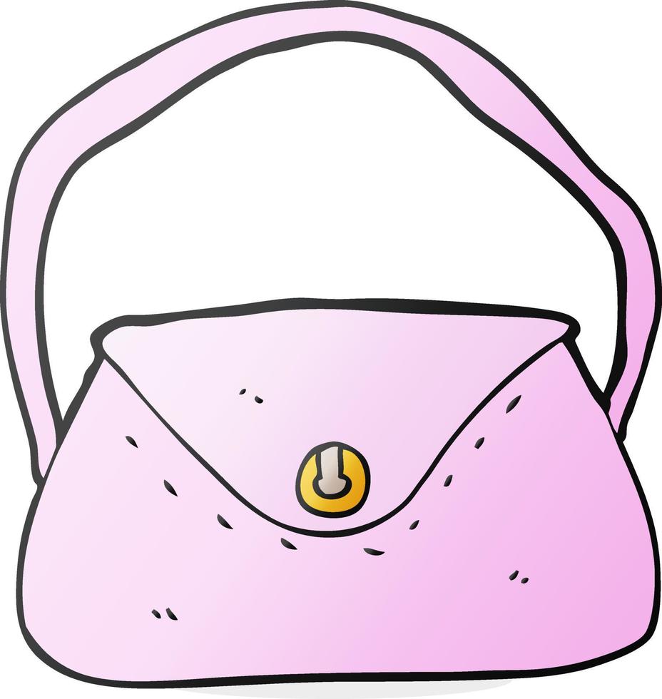 doodle character cartoon purse vector