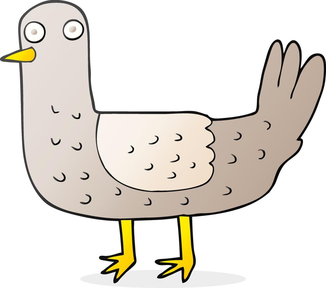 doodle character cartoon bird vector
