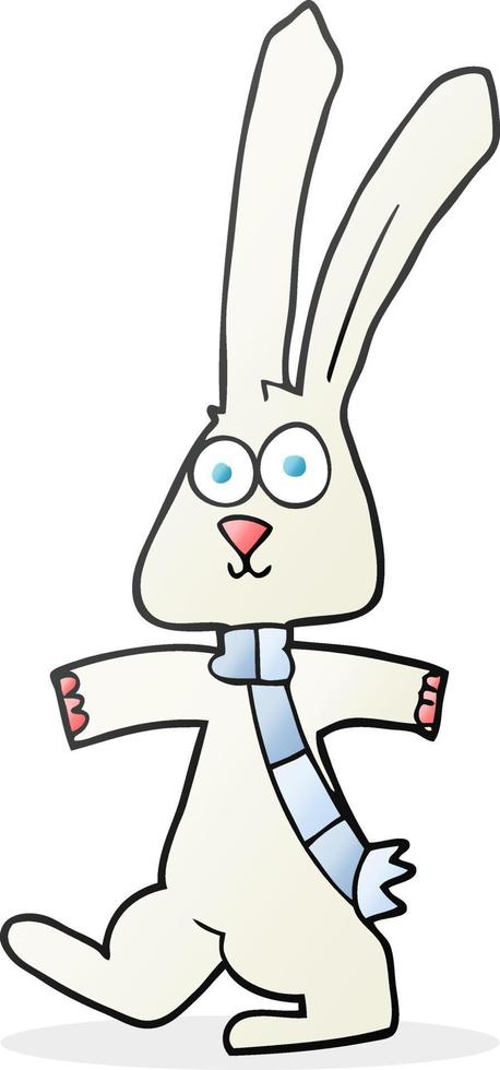 doodle character cartoon rabbit vector