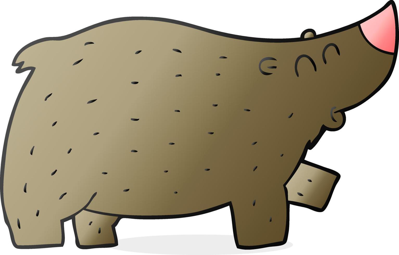 doodle character cartoon bear vector