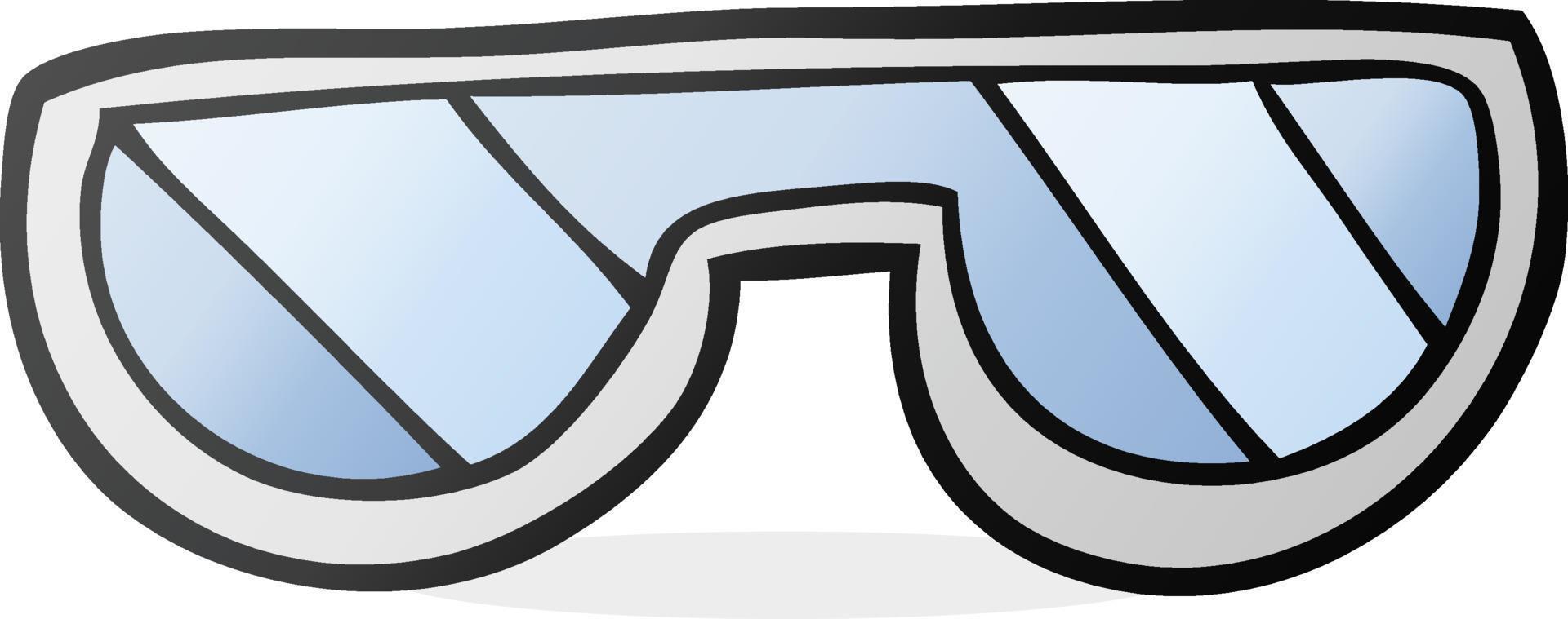 doodle character cartoon glasses vector