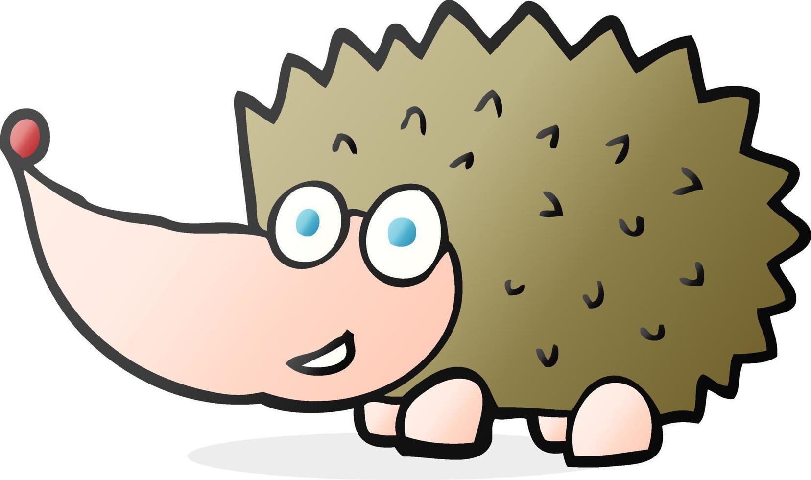 doodle character cartoon hedgehog vector