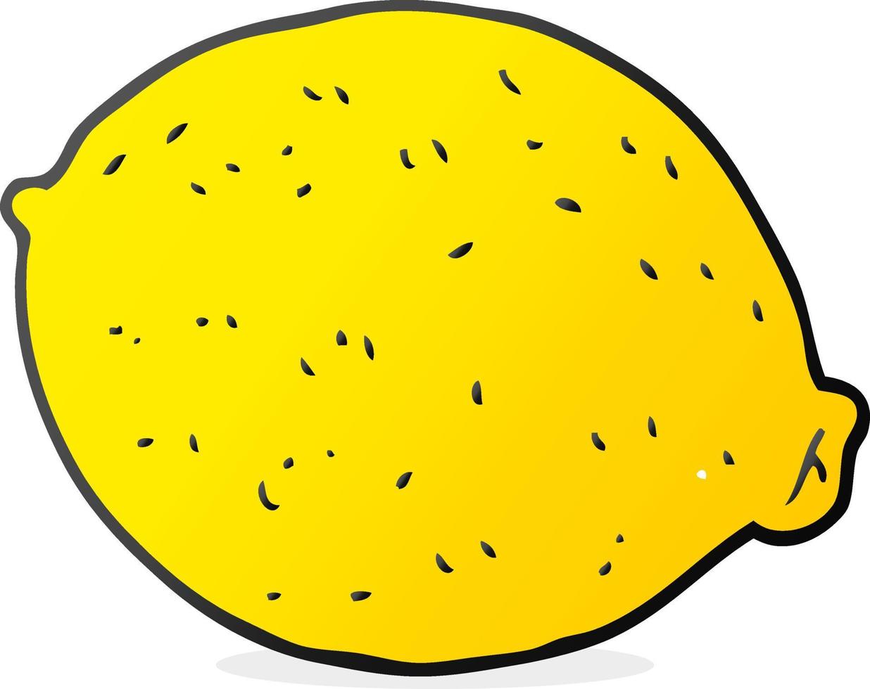 doodle character cartoon lemon vector