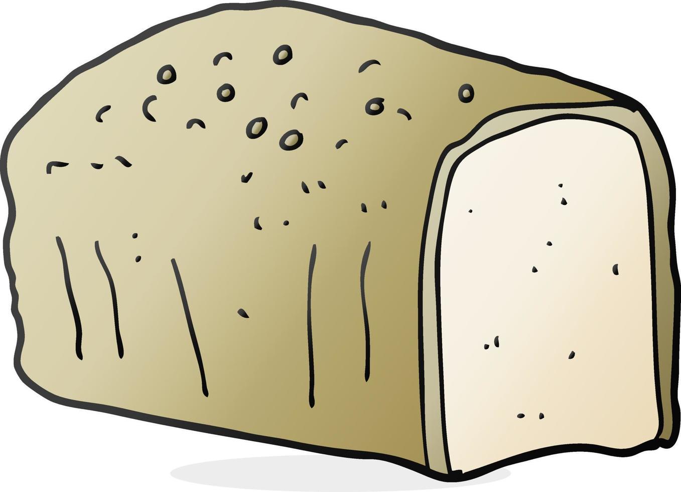 doodle character cartoon bread vector