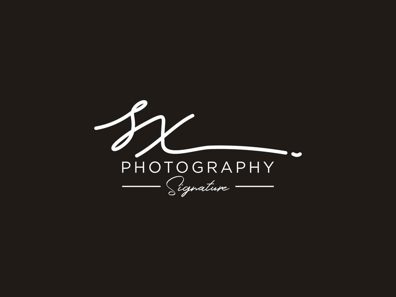 Letter SX Signature Logo Template Vector