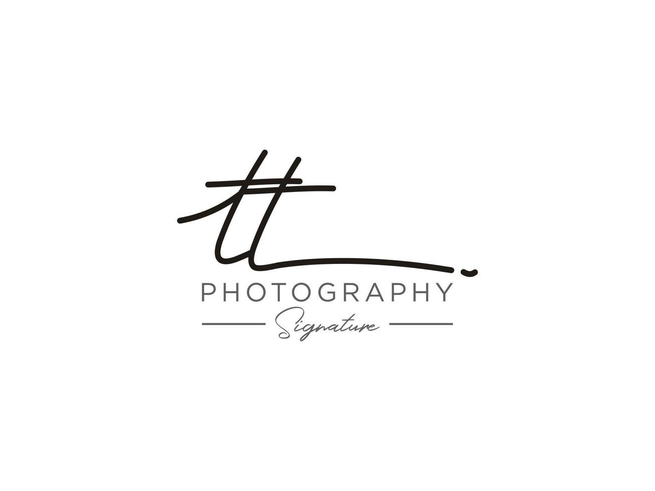 Letter TT Signature Logo Template Vector