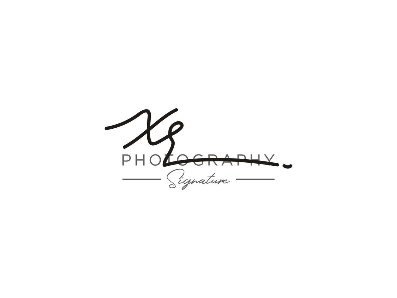 Letter XR Signature Logo Template Vector