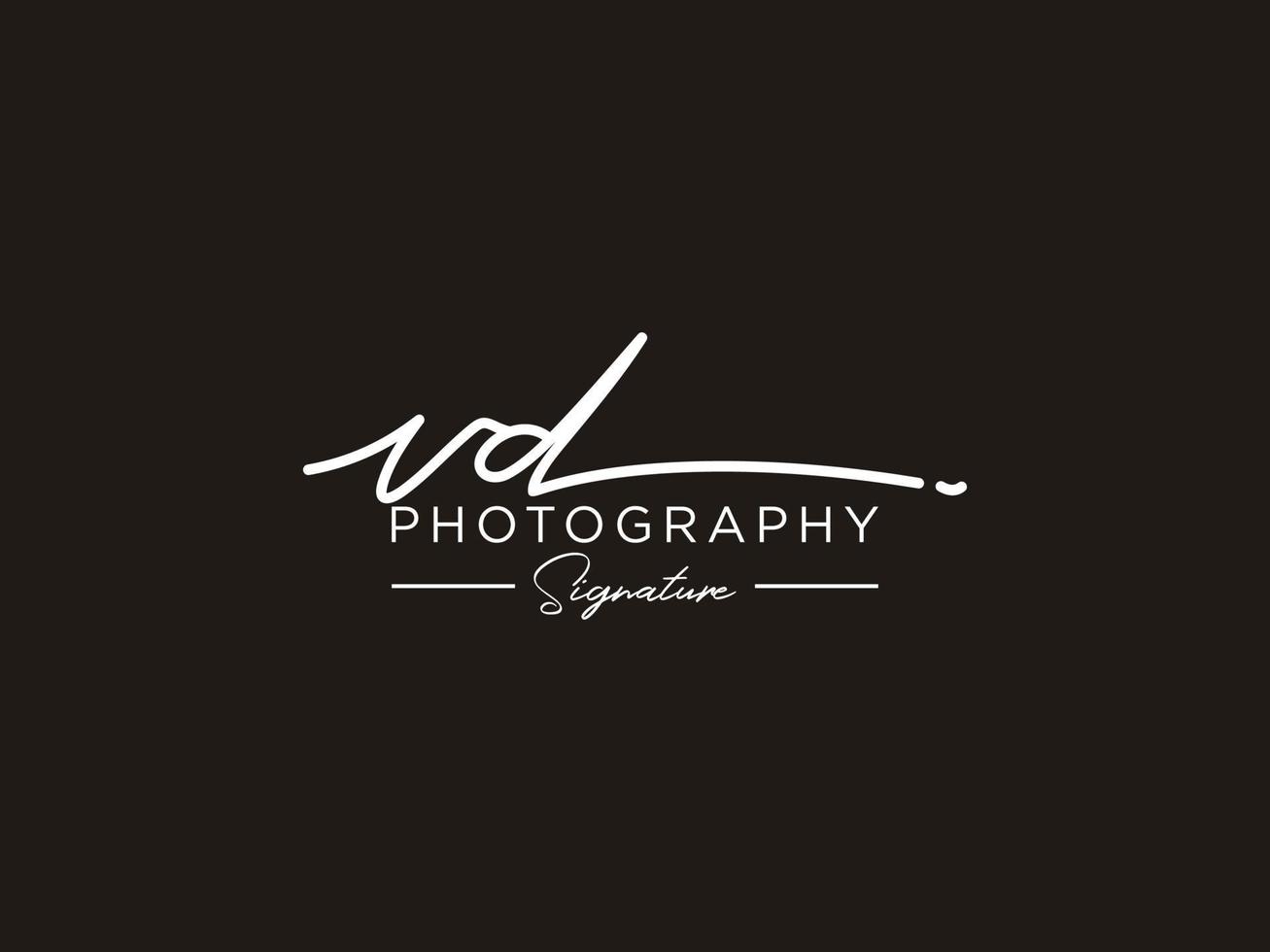 Letter VD Signature Logo Template Vector