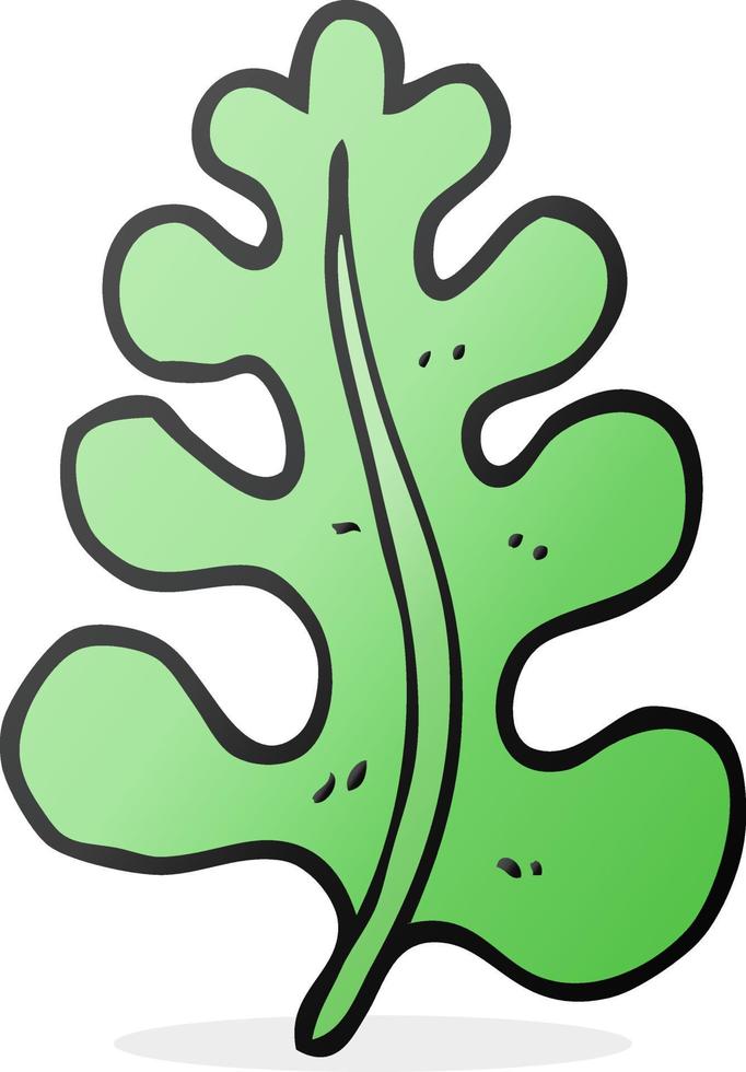 doodle character cartoon leaf vector