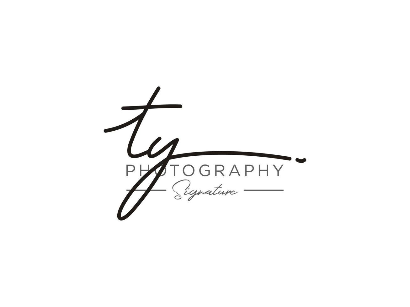 Letter TY Signature Logo Template Vector
