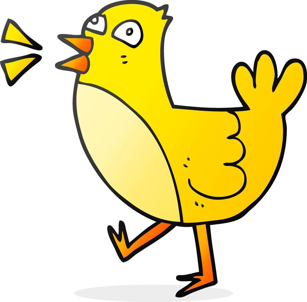 doodle character cartoon bird vector