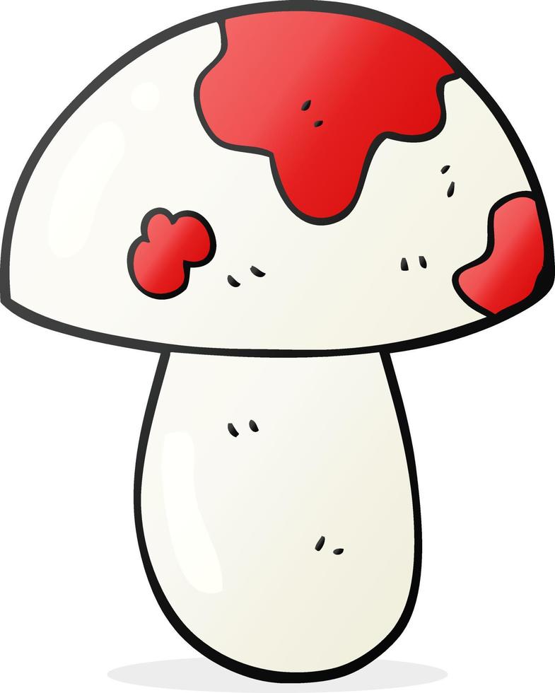 doodle character cartoon toadstool vector