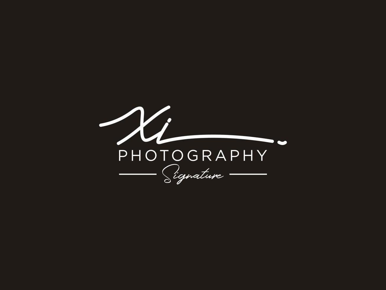 Letter XI Signature Logo Template Vector
