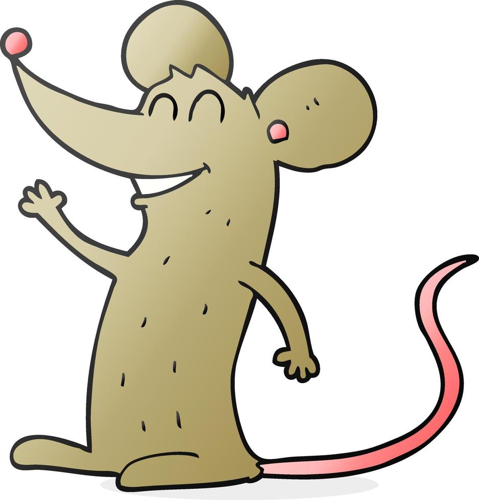 doodle character cartoon mouse vector