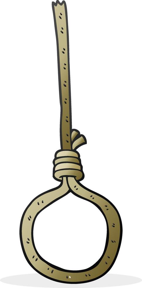 doodle character cartoon noose vector