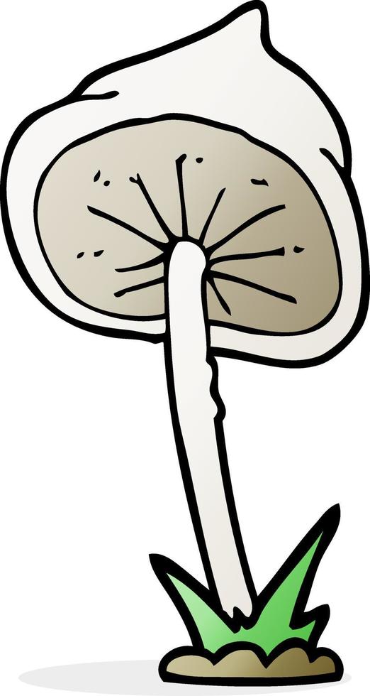 doodle character cartoon mushroom vector